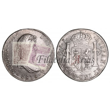 Fernando VII. 8 reales. 1818. México.