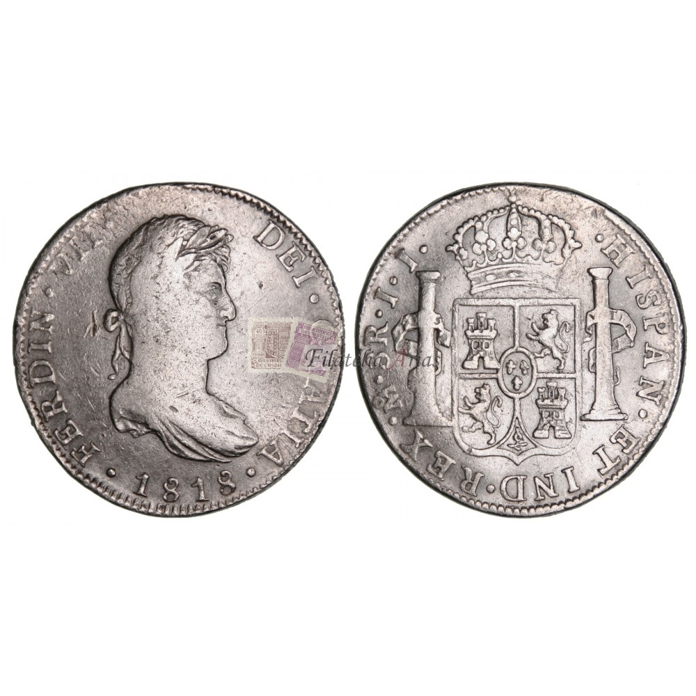 Fernando VII. 8 reales. 1818. México.