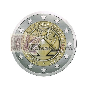 2€ 2015 Andorra - Acuerdo aduanero