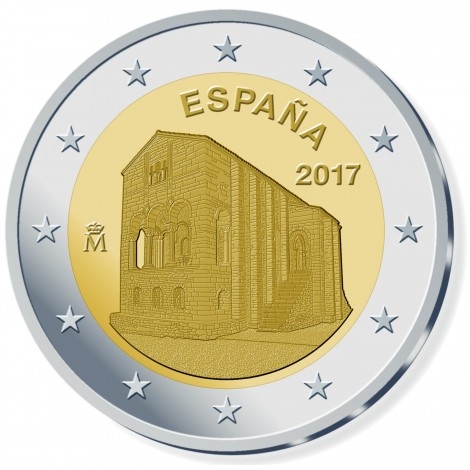 2€ 2017 España - Sta. Mª del Naranco