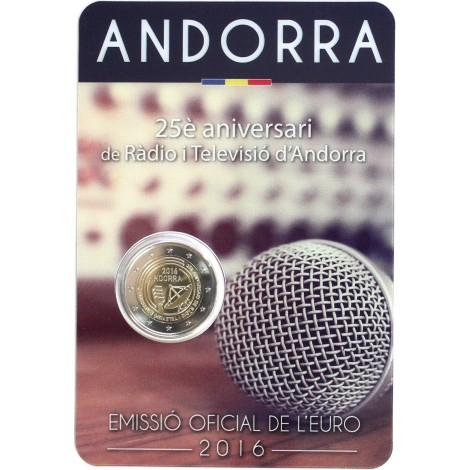 2€ 2016 Andorra - Radio y televisión