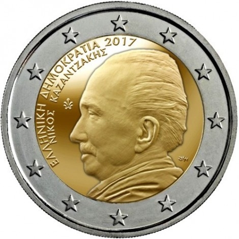 2€ 2017 Grecia - Kazantzakis