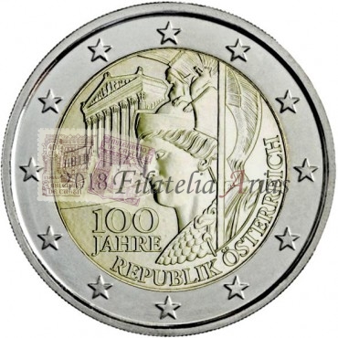 2€ 2018 Austria - 100º República