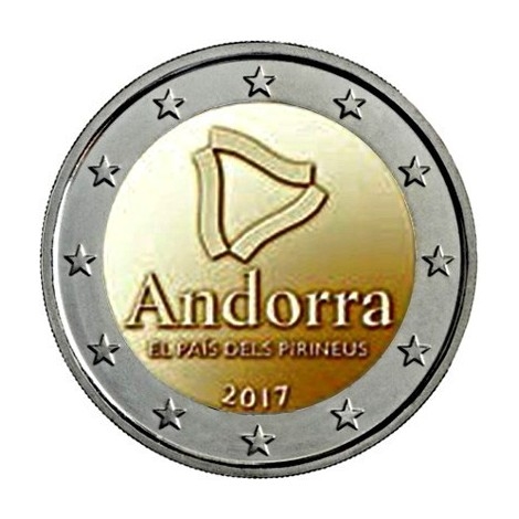 2€ 2017 Andorra - País de los Pirineos