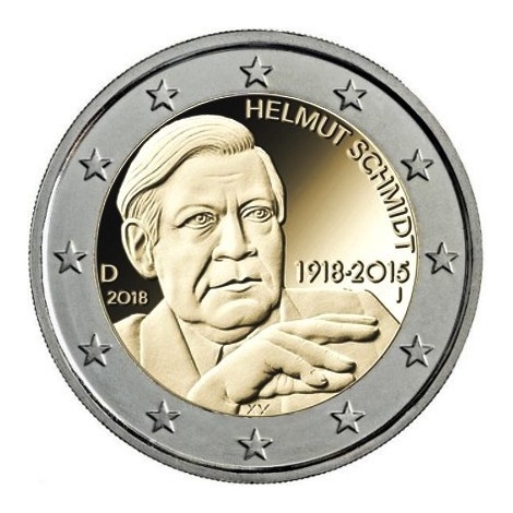 2€ 2018 Alemania - Helmut Schmidt (5 cecas)