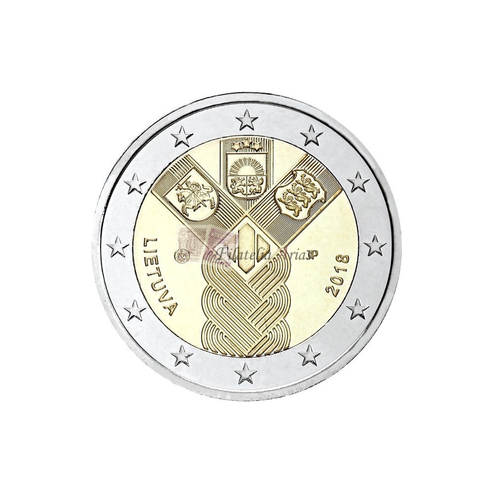 2€ 2018 Lituania - Estados bálticos independientes