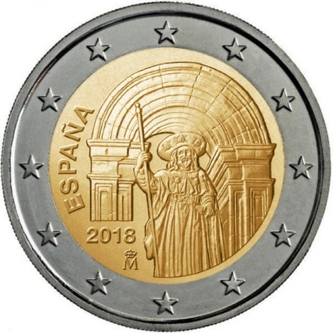 2€ 2018 España - Santiago de Compostela