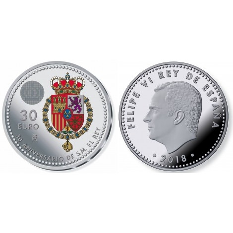 30 euros - 50º aniversario Felipe VI
