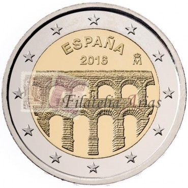 2€ 2016 España - Acueducto Segovia