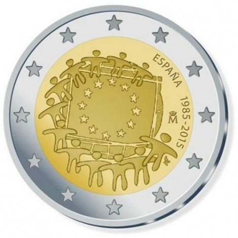 2€ 2015 España - Bandera Europea