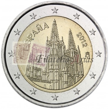 2€ 2012 España - Catedral Burgos