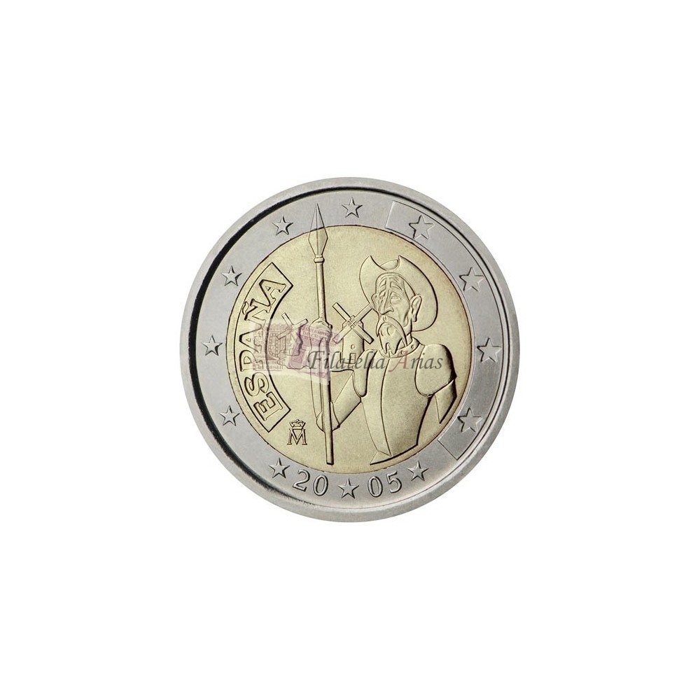 2€ 2005 España - Don Quijote