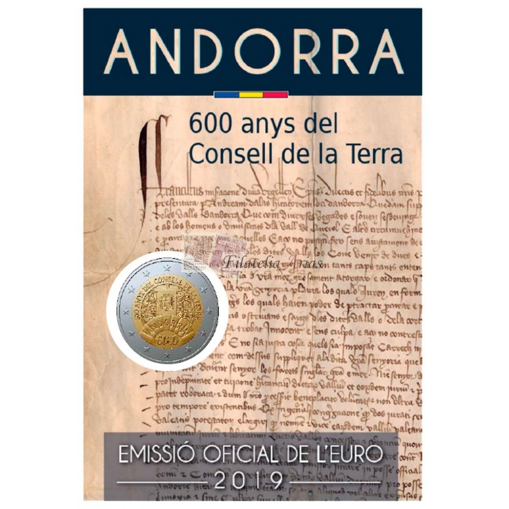 2€ 2019 Andorra - Consell de la Terra