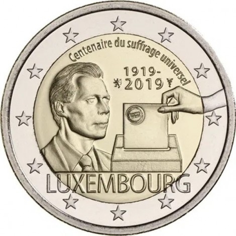 2€ 2019 Luxemburgo - Sufragio