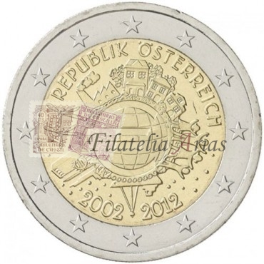 2€ 2012 Austria - Diez años del Euro