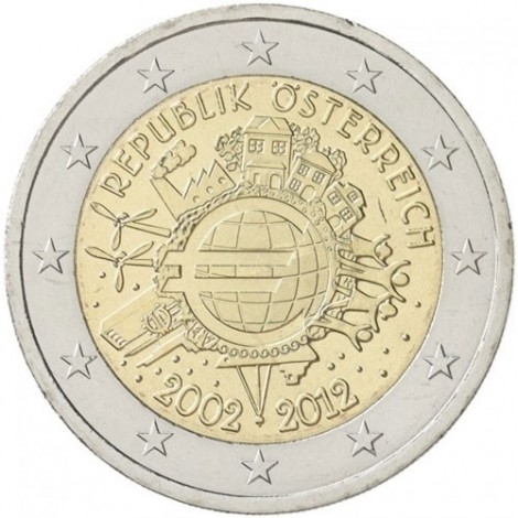 2€ 2012 Austria - Diez años del Euro