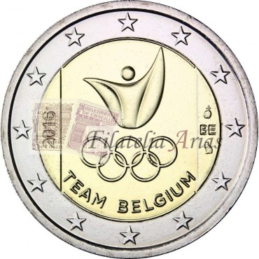 2€ 2016 Bélgica - Equipo olímpico belga