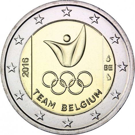 2€ 2016 Bélgica - Equipo olímpico belga