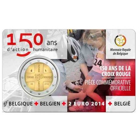 2€ 2014 Bélgica - Cruz Roja
