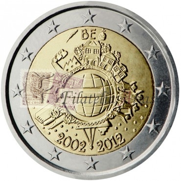 2€ 2012 Bélgica - Diez años del euro