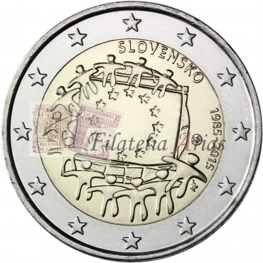 2€ 2015 Eslovaquia - Bandera europea