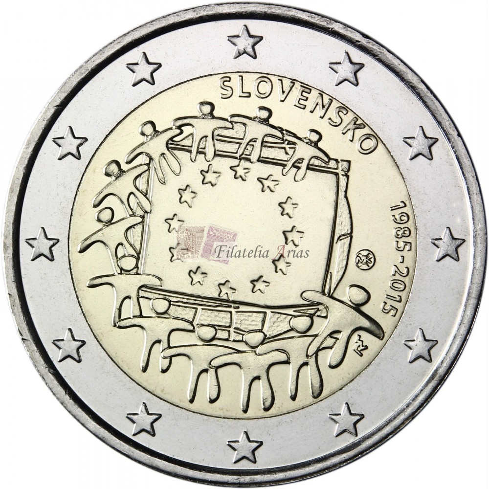 2€ 2015 Eslovaquia - Bandera europea