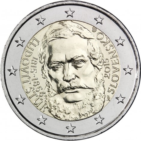 2€ 2015 Eslovaquia - Ľudovít Štúr