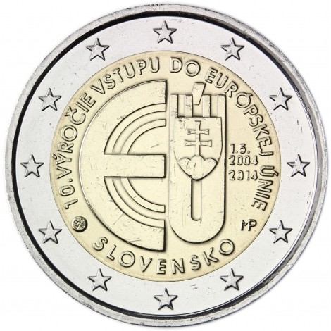 2€ 2014 Eslovaquia - Entrada unión europea