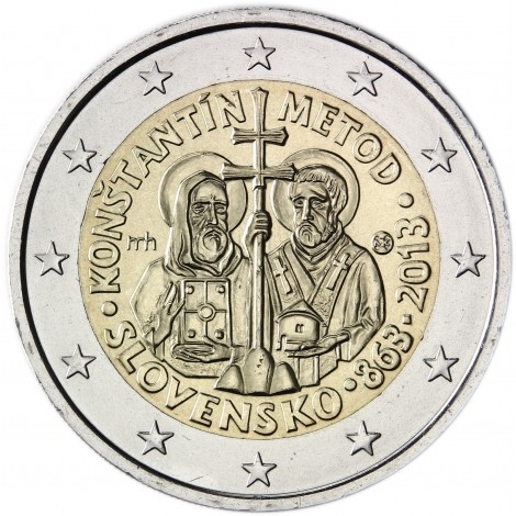 2€ 2013 Eslovaquia - Constantino y Metodio