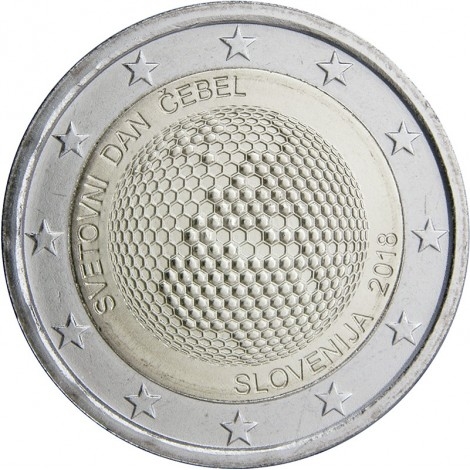 2€ 2018 Eslovenia - Abejas