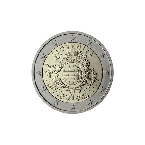 2€ 2012 Eslovenia - Diez años del Euro
