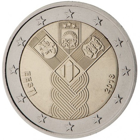 2€ 2018 Estonia - Estados bálticos independientes