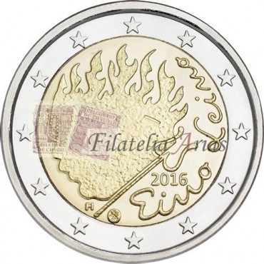 2€ 2016 Finlandia - Eino Leino
