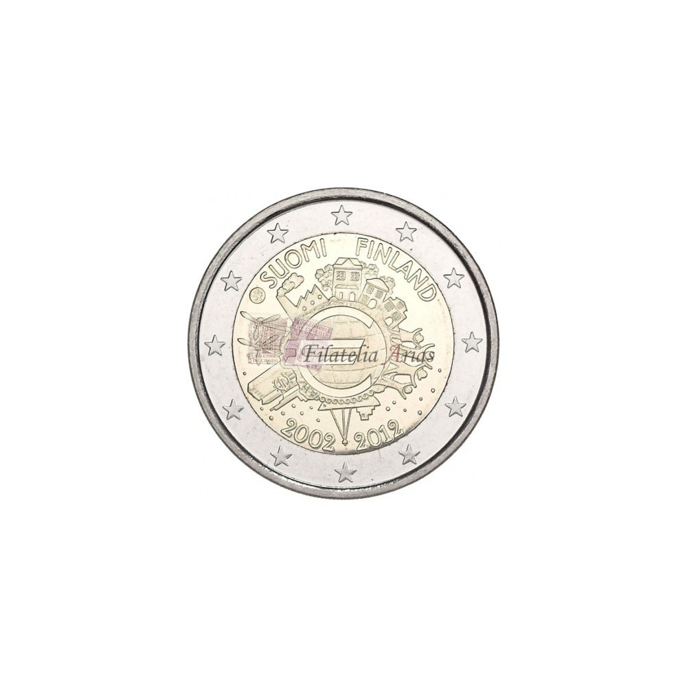 2€ 2012 Finlandia - Diez años del Euro
