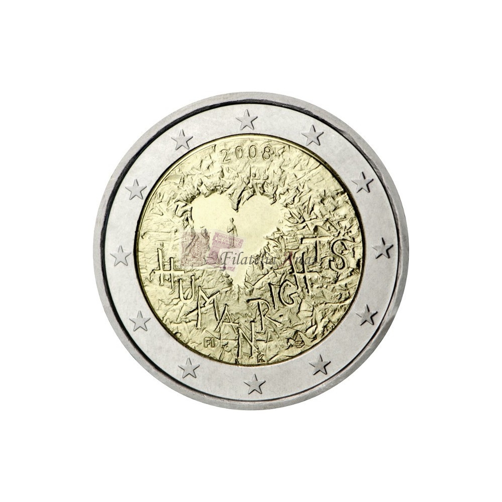 2€ 2008 Finlandia - Derechos humanos