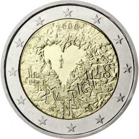 2€ 2008 Finlandia - Derechos humanos