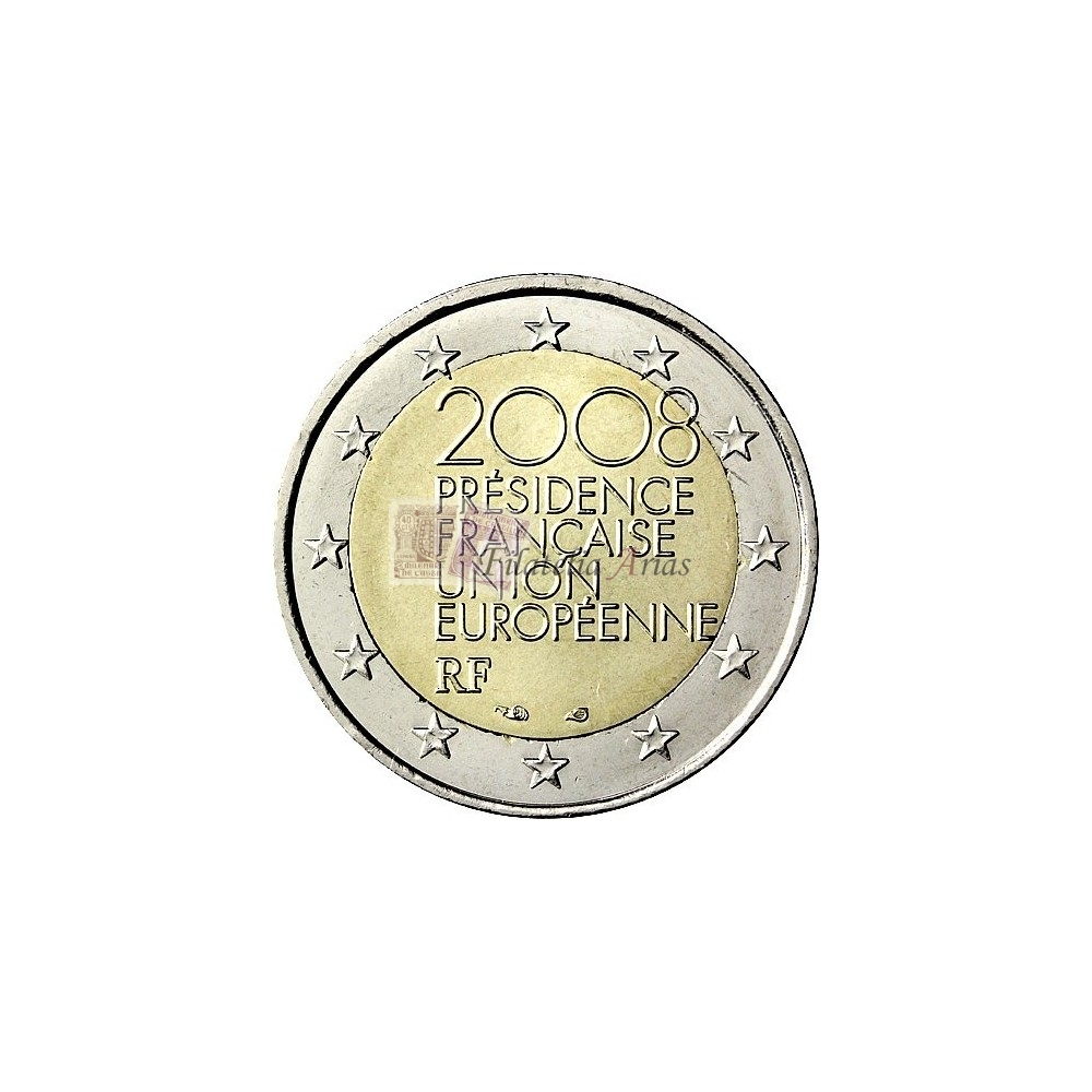 2€ 2008 Francia - Presidencia de la UE
