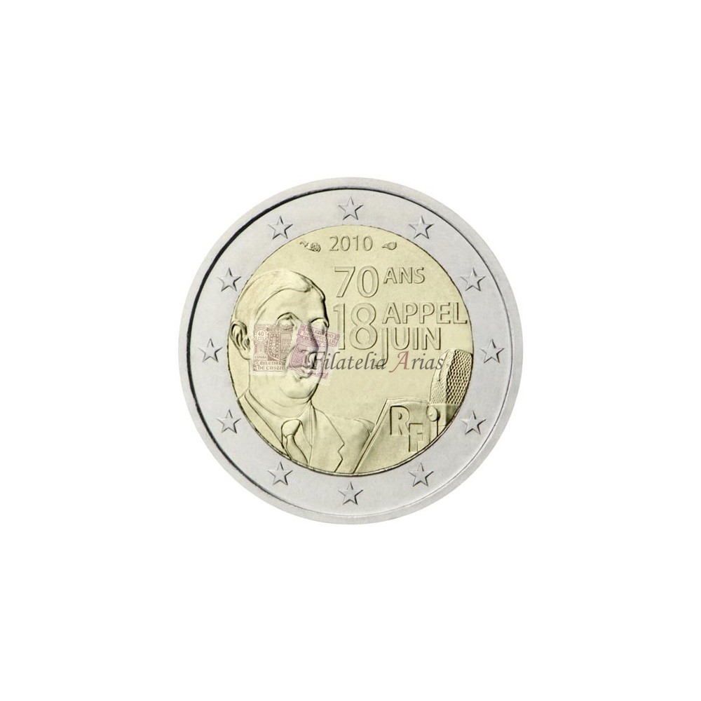 2€ 2010 Francia - 18 de junio