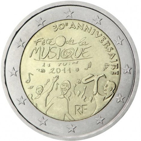 2€ 2011 Francia - Fiesta de la Música