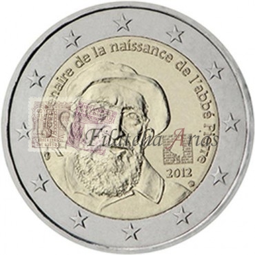 2€ 2012 Francia - Abbé Pierre