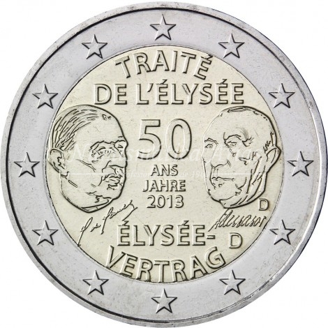2€ 2013 Francia - Tratado del Elíseo