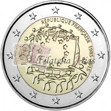 2€ 2015 Francia - Bandera