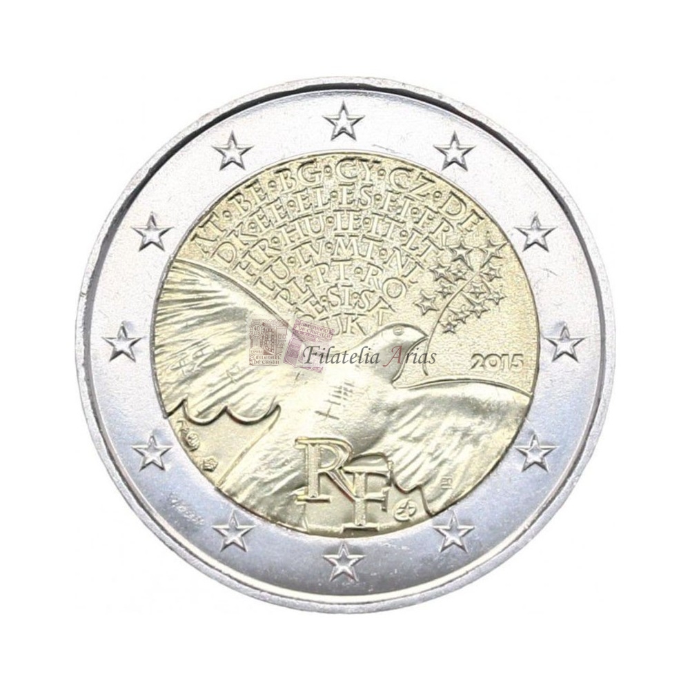 2€ 2015 Francia - Paz en Europa