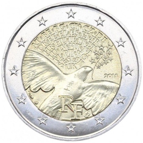 2€ 2015 Francia - Paz en Europa