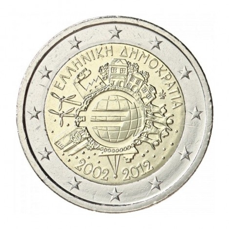 2€ 2012 Grecia - Diez años del Euro
