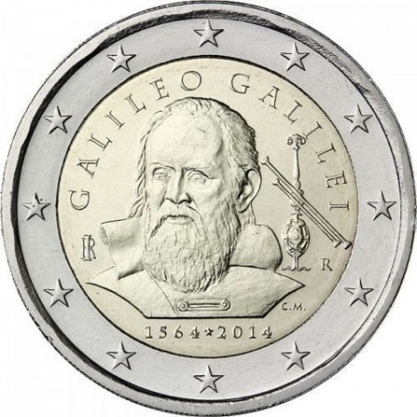 2€ 2014 Italia - Galileo Galilei