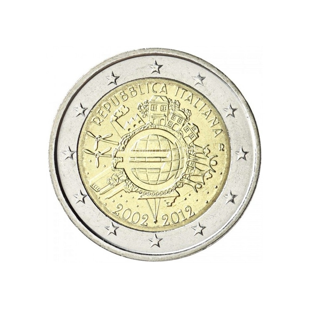 2€ 2012 Italia - Diez años del Euro