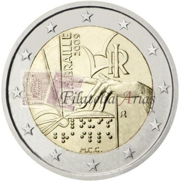 2€ 2009 Italia - Louis Braille