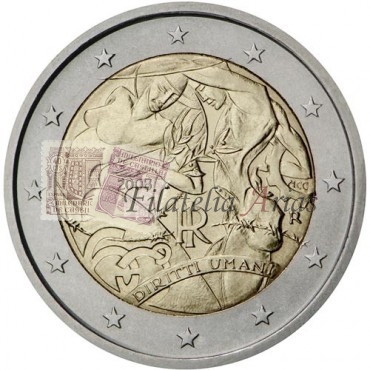 2€ 2008 Italia - Derechos Humanos