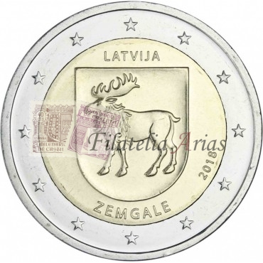 2€ 2018 Letonia - Zemgale